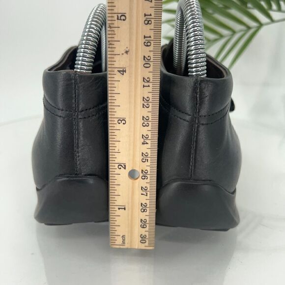 Wolky Bia Chelsea Ankle Boots Women's 39 8 Black Leather Booties Wedge - Picture 7 of 14